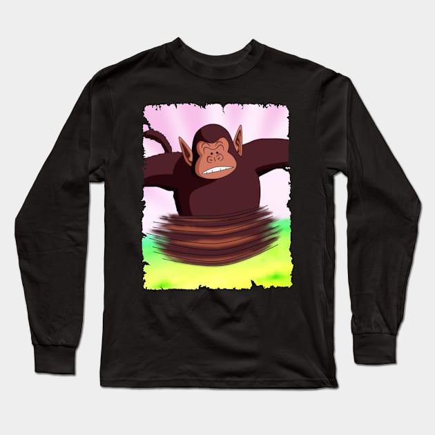 BUBBLES GORILLA MERCH VTG Long Sleeve T-Shirt by Mie Ayam Herbal